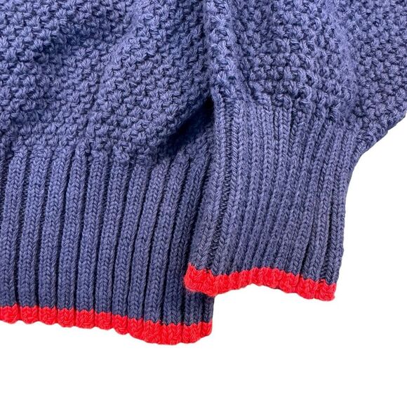 Vintage‎ London Fog Knit Sweater Men's Medium USA Made 90s Fisherman Grandpa - Picture 8 of 9